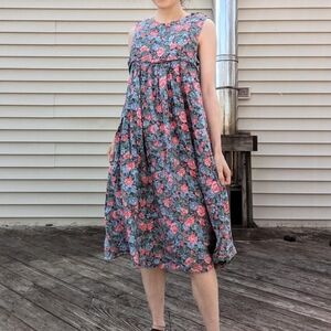 Vintage 90's Laura Ashley Floral Smock Dress